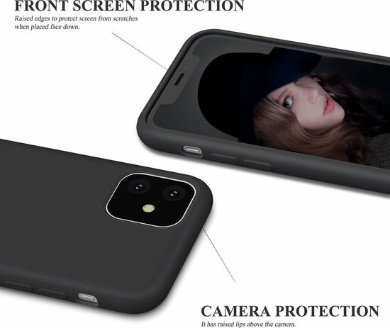 iPhone 11 - Siliconen Back Cover - Zwart