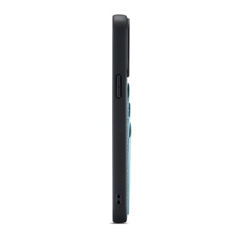 iPhone 14 Pro Max - Back Cover met Kaarthouder - Aqua Blue