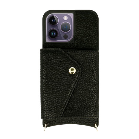 iPhone 13 Pro Max Zwart - Back Cover met Band