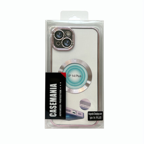 iPhone 14 Plus Roze - TPU Back Cover Geschikt voor Magsafe