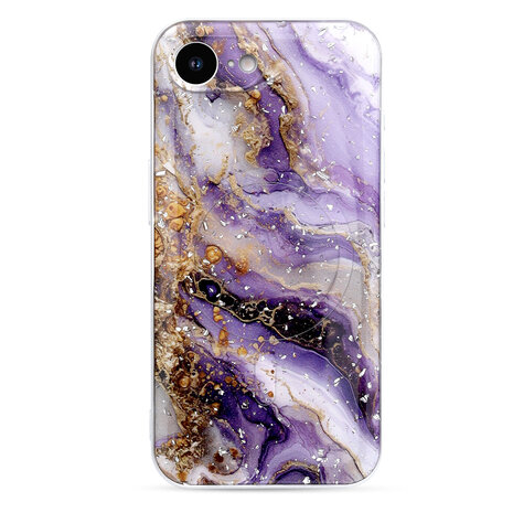 iPhone 16e - Paars - Marmer MagSafe Back Cover