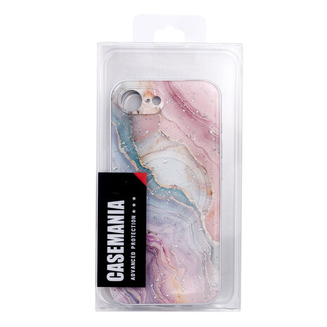 iPhone 16e - Paars - Marmer MagSafe Back Cover