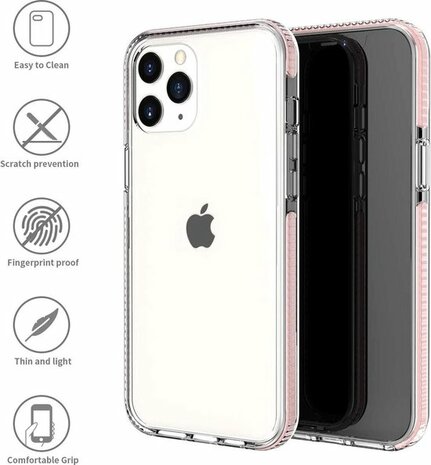 iPhone 11 Pro Max Roze - Gel Armor Back Cover