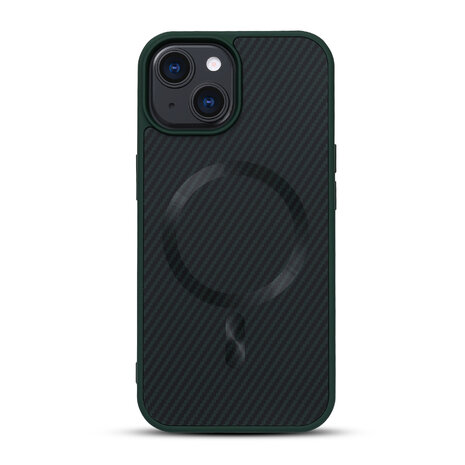 iPhone 13 Mini - Groen - Carbon MagSafe Back Cover