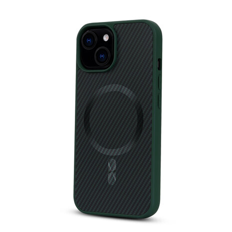 iPhone 13 Mini - Groen - Carbon MagSafe Back Cover