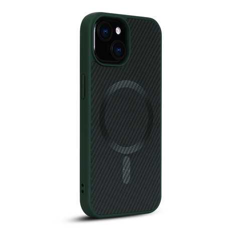 iPhone 13 Mini - Groen - Carbon MagSafe Back Cover
