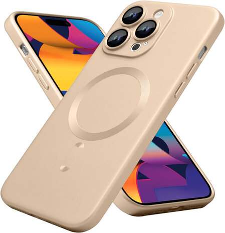 iPhone 16 Pro Max - Goud - Matte Siliconen MagSafe Back Cover