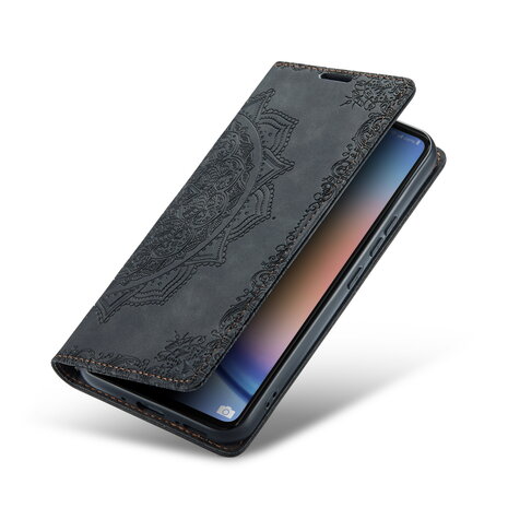 Samsung A14 Charcoal Gray - Mandala Book Case