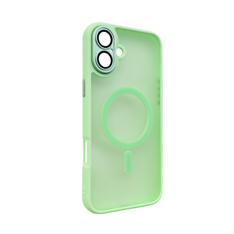 iPhone 16 Plus - Matte MagSafe Armor Back Cover - Groen