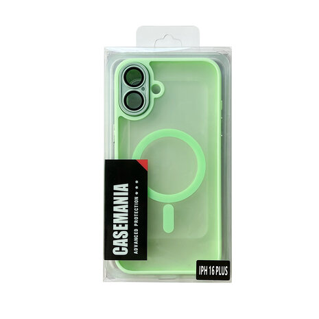 iPhone 16 Plus - Matte MagSafe Armor Back Cover - Groen