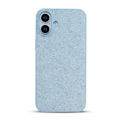 iPhone 16 Plus - Diamant Glitter - Blauw