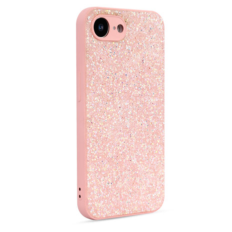 iPhone 16E - Diamant Glitter - Roze