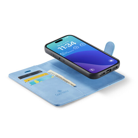 iPhone 16 Pro - Sky Blue - 2 in 1 Book Case