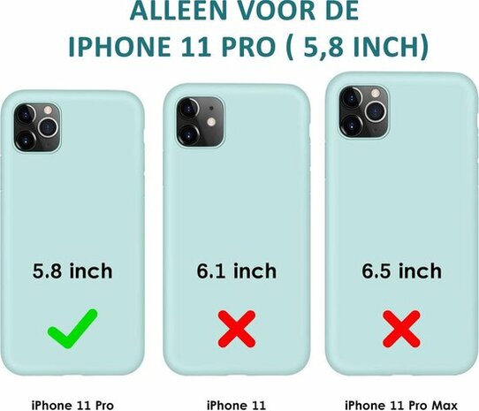 iPhone 11 Pro - Back Cover &amp; 2X Glas - Groen