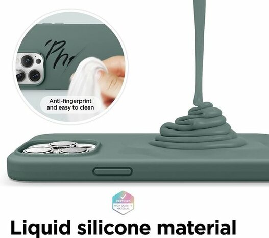 iPhone 13 Pro Max - Back Cover &amp; 2X Full Glas - Groen