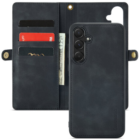Samsung A56 - Charcoal Gray - 2 in 1 Book met Extra Vakken