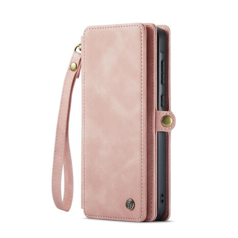 Samsung A56 - Pale Pink - 2 in 1 Book met Extra Vakken