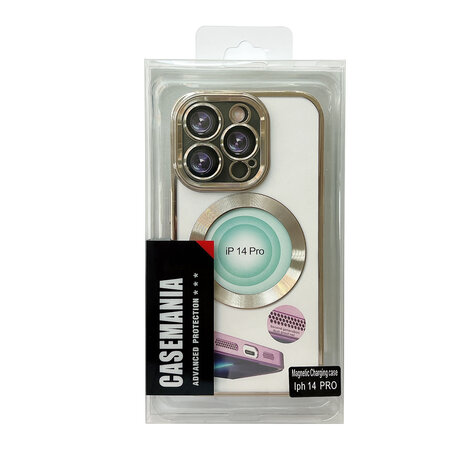 iPhone 14 Pro Goud - TPU Back Cover Geschikt voor Magsafe