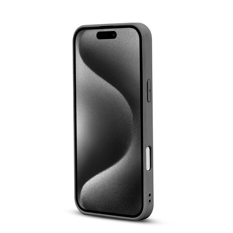 iPhone 16 Pro - Diamant Marmer Glitter - Grijs