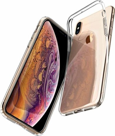 iPhone XS Max - Back Cover &amp; 2X Glas - Transparant