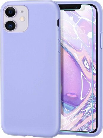 iPhone 12 Mini - Back Cover &amp; Glas - Paars
