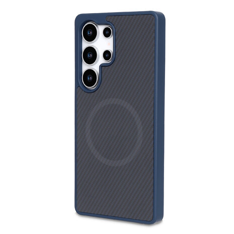 Samsung S24 Ultra - Blauw - Carbon MagSafe Back Cover