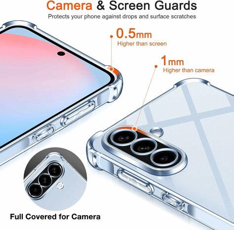 Samsung Galaxy A56 - Anti Shock &amp; 2x Glas - Transparant
