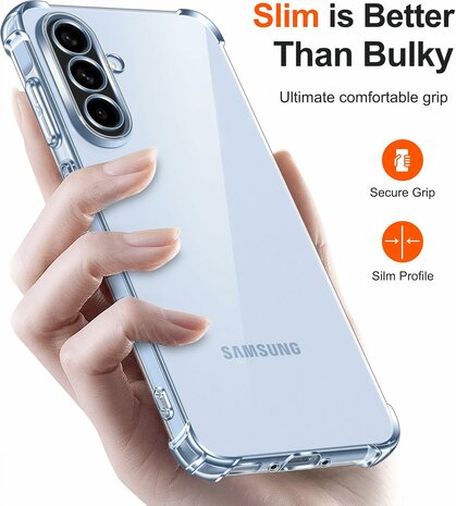 Samsung Galaxy A56 - Anti Shock &amp; 2x Glas - Transparant
