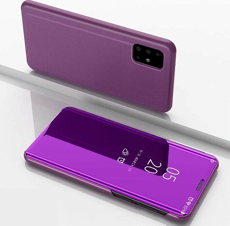 Samsung A51 - Clear View Case - Paars