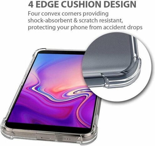 Samsung J6 Plus - Hybrid - Anti Shock - Transparant
