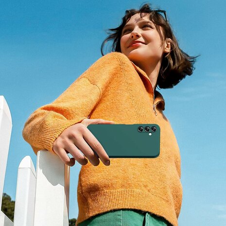 Samsung A55 - Liquid Back Cover - Groen