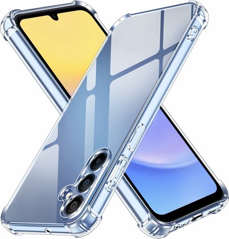 Samsung Galaxy A56 - Transparant - Anti Shock &amp; 2x Glas