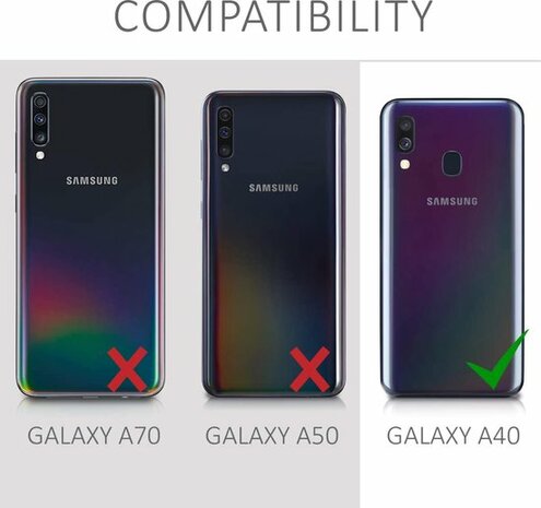 Samsung A40 - Siliconen Back Cover - Rood