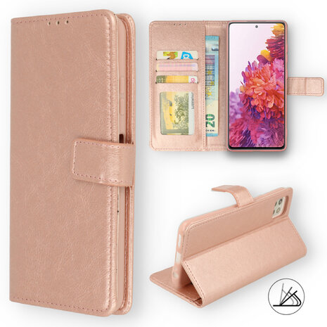 Motorola G60 - Book Case - Rosegoud