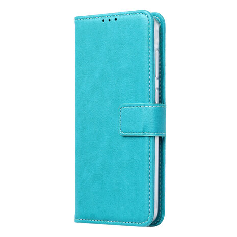 Moto G32 - Book Case &amp; Glas - Turquoise