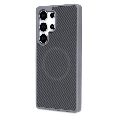 Samsung S24 Ultra - Grijs - Carbon MagSafe Back Cover