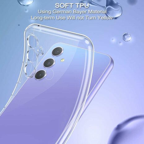 A55 - Back Cover &amp; 2x Glas - Transparant