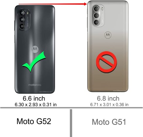 Moto G52 &amp; G82 - Anti Shock TPU - Transparant