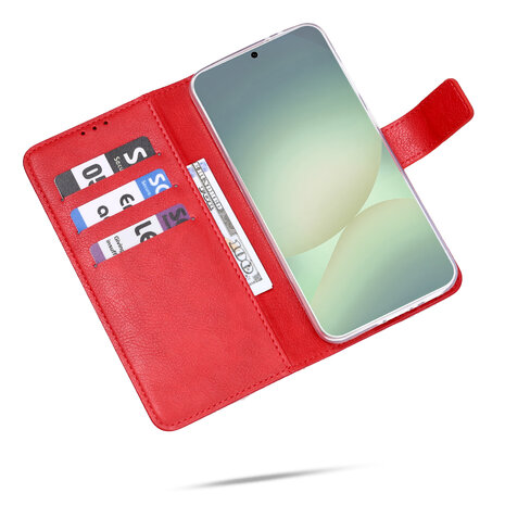 Moto G32 - Book Case &amp; Glas - Rood