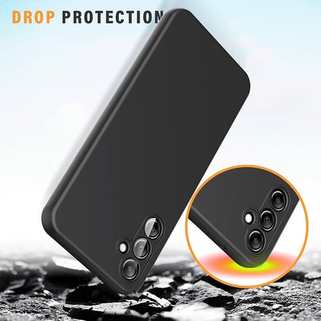 Samsung A14 - Siliconen Back Cover - Zwart