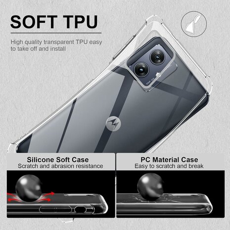 Moto G54 - Anti-Shock - Transparant