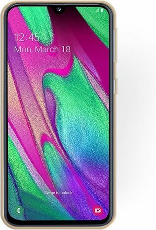 Samsung A40 - Glitter Back Cover - Goud