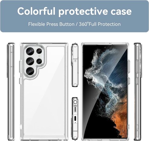 Samsung S24 Ultra Transparant - Armor Back Cover