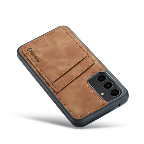 Samsung A56 - Back Cover met Kaarthouder - Sienna Brown
