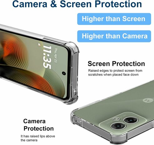 Moto G55 - Anti Shock - Transparant