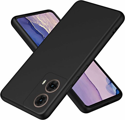 Moto G85 - Siliconen Back Cover - Zwart