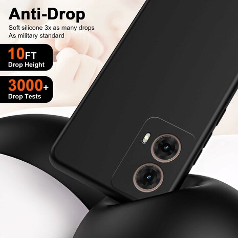 Moto G85 - Siliconen Back Cover - Zwart
