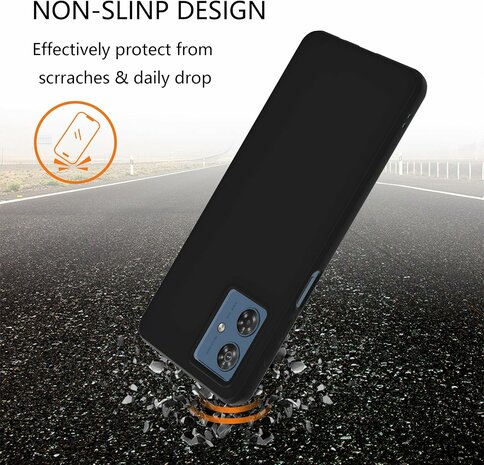 Moto G54 - Siliconen Back Cover - Zwart