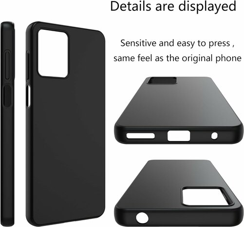 Moto G14 - Siliconen Back Cover - Zwart
