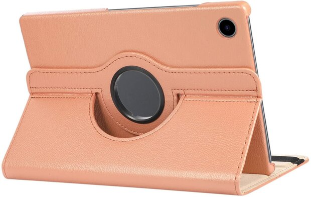 Samsung Tab A9 Plus - Rosegoud - Draaibare Case
